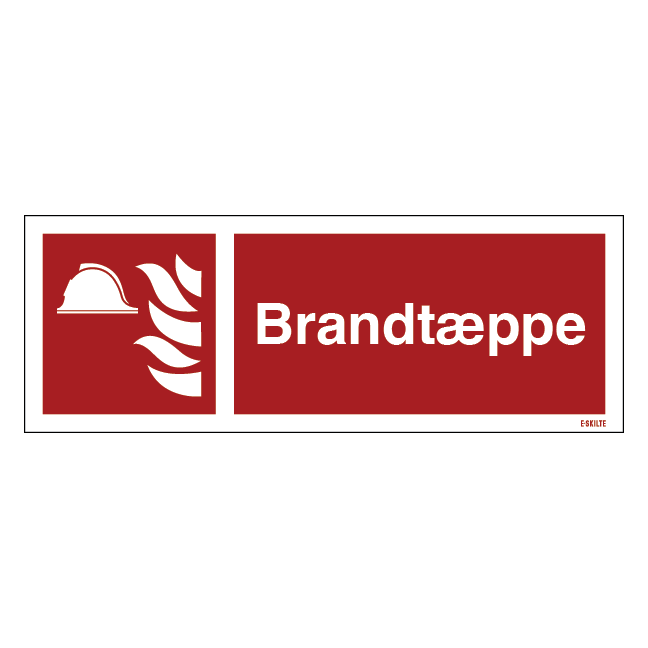 Brandtæppe Brandskilt