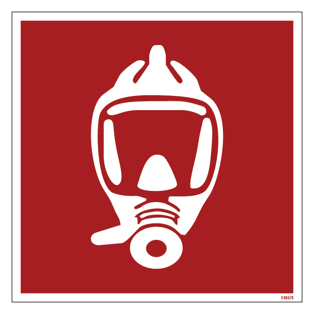 Røgdykker ustyr brandskilt