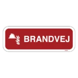 Brandvej. Brandskilt