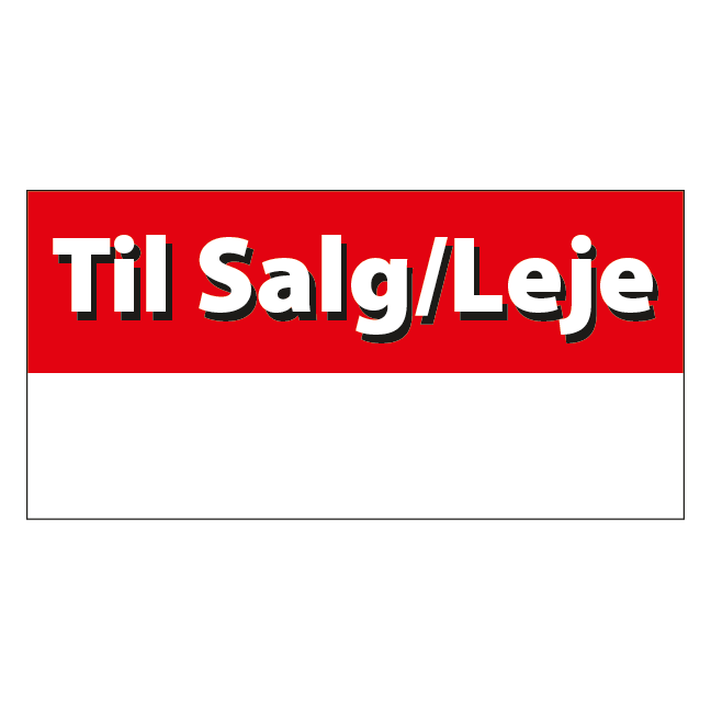 Til salg / leje skilt - Billede 2