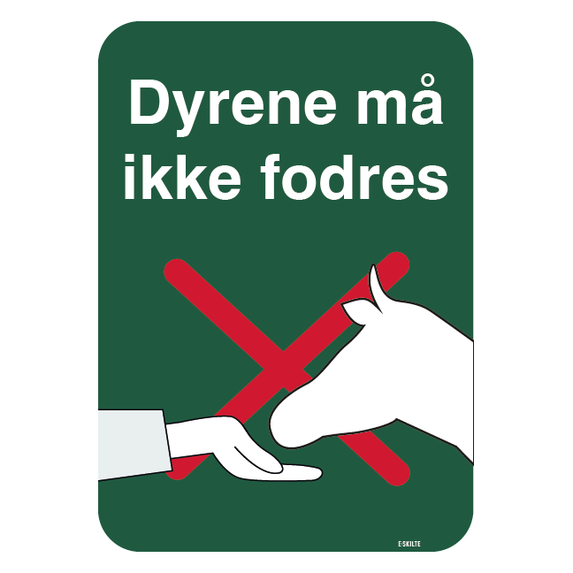 Dyrene må ikke fodres skilt