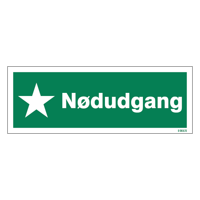 Nødudgang Skilt