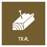 Træ skilt - Dansk Affaldsforening