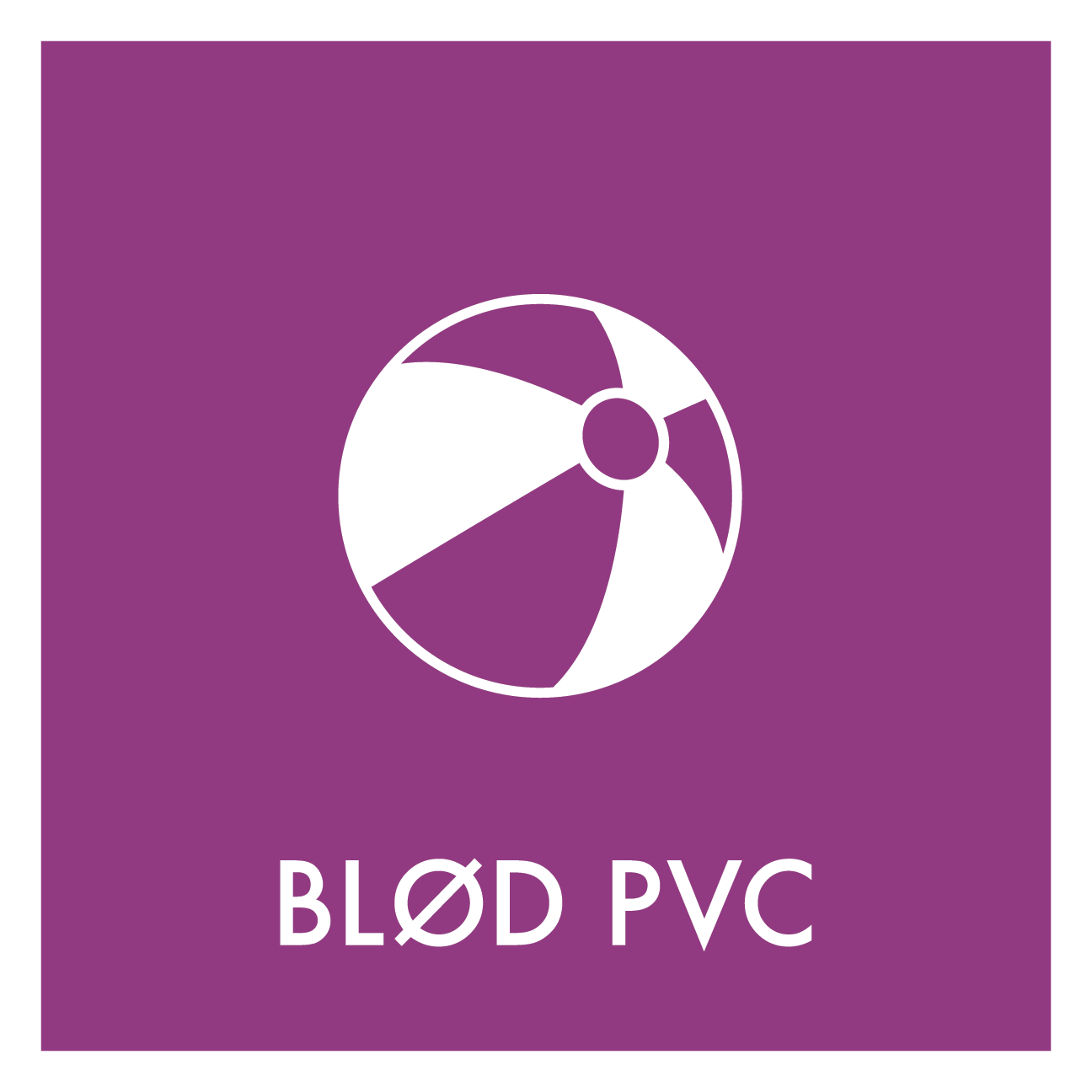 Blød PVC affald skilt - Dansk Affaldssortering