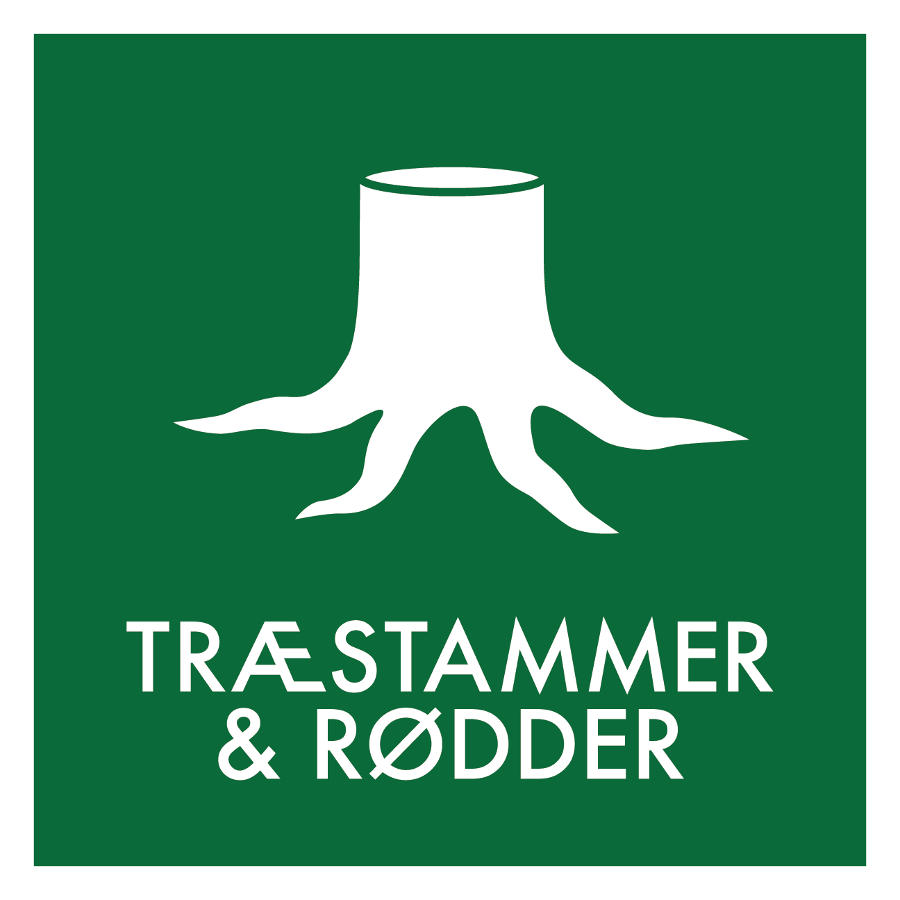 Træstammer & rødder affald skilt - Dansk Affaldssortering