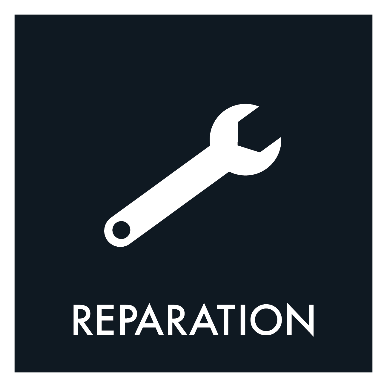 Reparation affald sort skilt - Dansk Affaldssortering