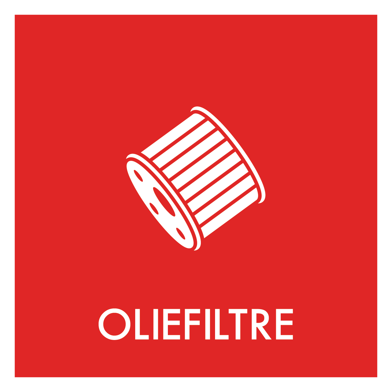 Oliefiltre affald skilt - Dansk Affaldssortering
