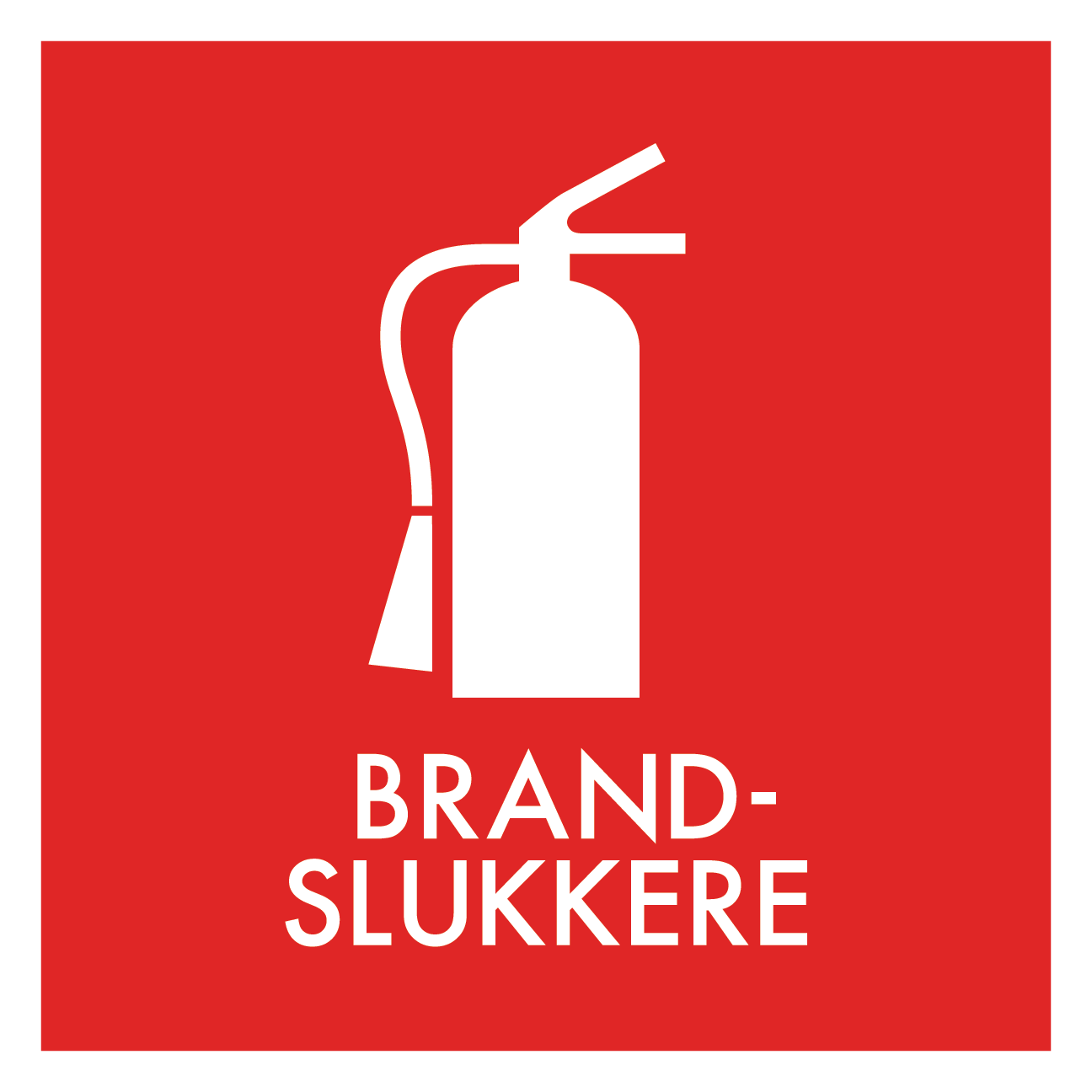 Brandslukkere affald skilt - Dansk Affaldssortering