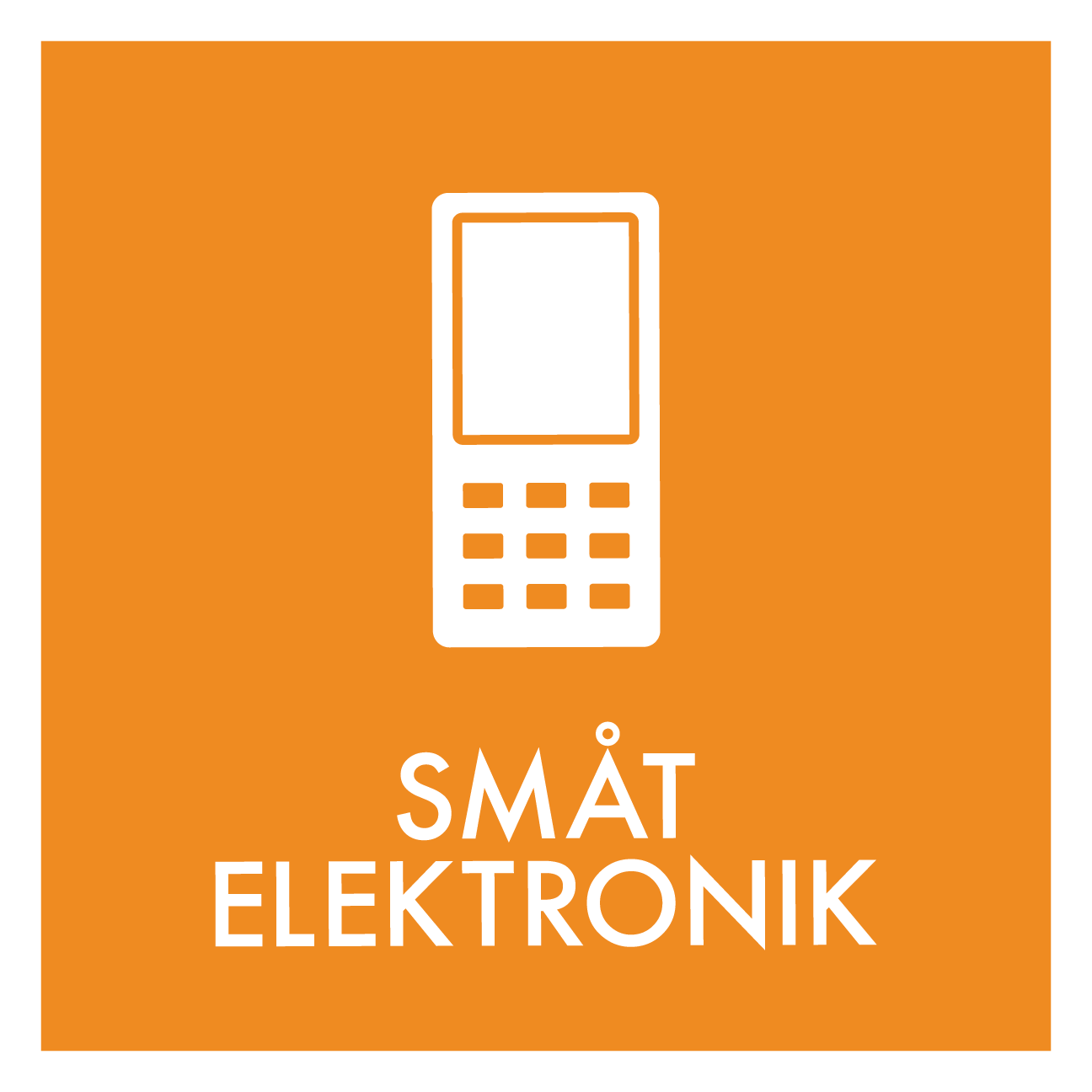 Småt elektronik affald skilt - Dansk Affaldssortering