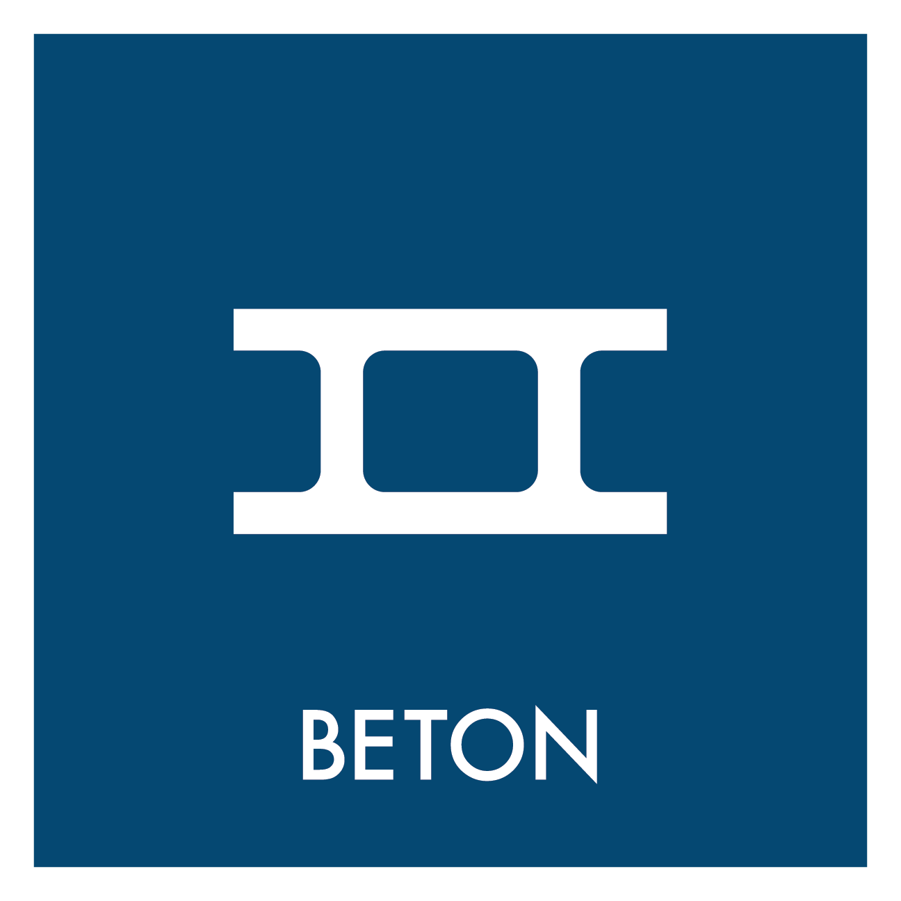 Beton affald skilt - Dansk Affaldssortering