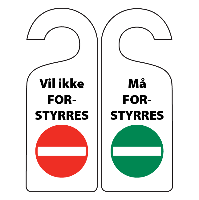 Dørhængere 10 stk. dobbelt sidet