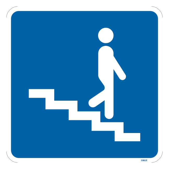 E26,2 Fodgængertunnel. Skilt