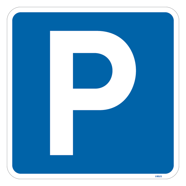 E33,1 Parkering. P-Skilt