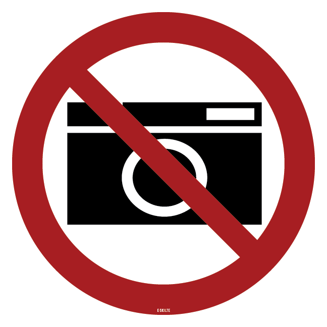 Fotoforbud Forbudsskilt