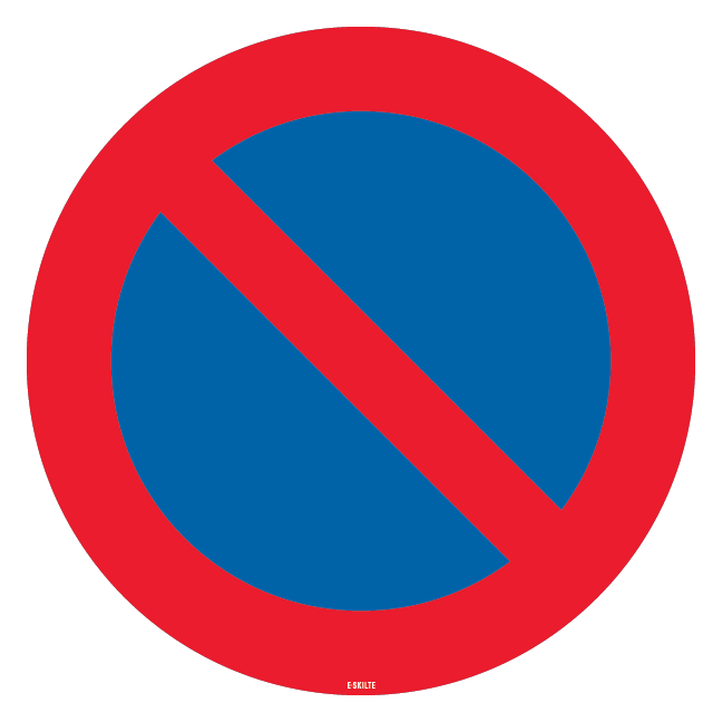 Parkering forbudt skilt