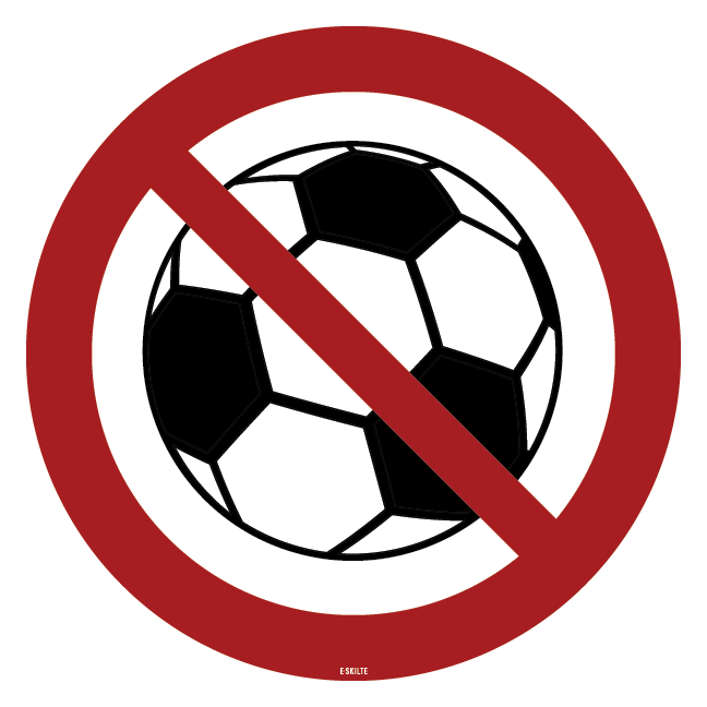 Forbudsskilt - Bold forbudt