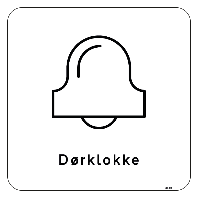 Dørklokke Skilt