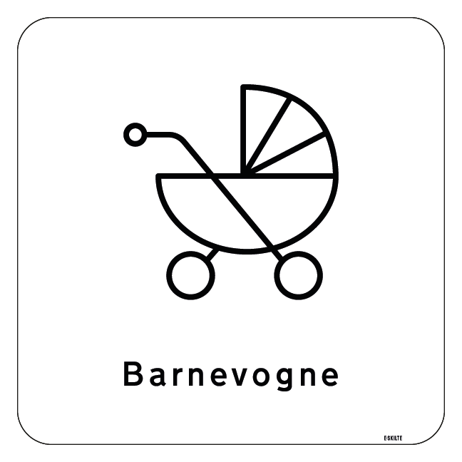 Barnevogne Skilt