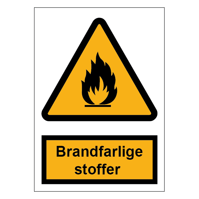 Brandfarlige stoffer skilt til landbrug