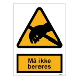 Må ikke berøres skilt til landbrug