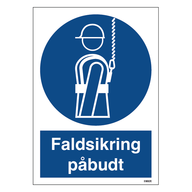 Faldsikring påbudt skilt til landbrug