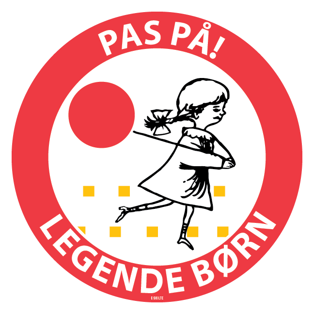 Pas på legende børn Skilt