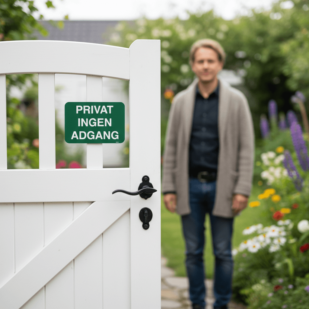 Privat ingen adgang grønt skilt - Billede 2