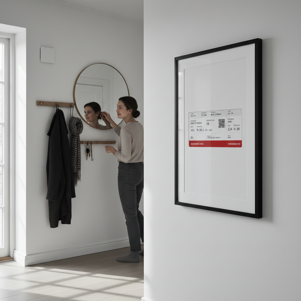 Rejsegavekort rejsecheck fly boarding pass - Billede 3