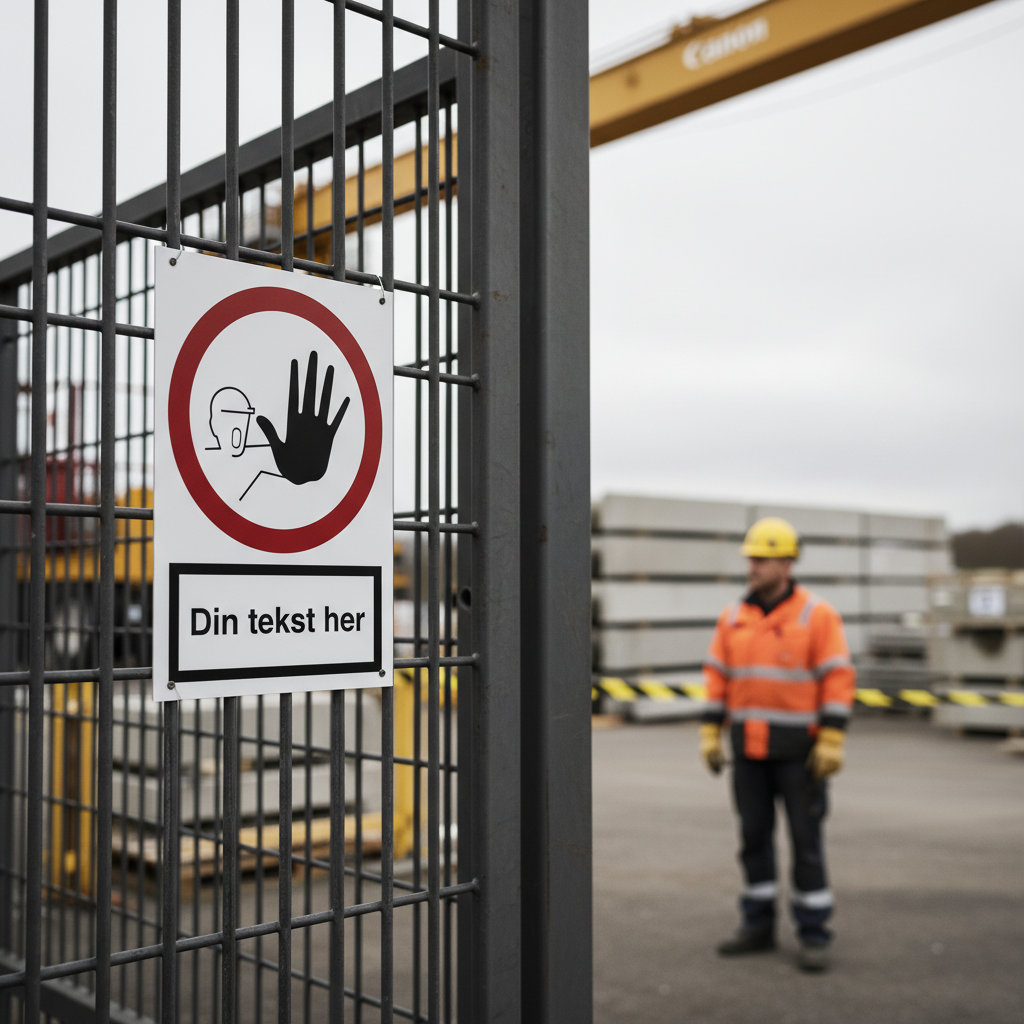 Design-selv ingen adgang / advarselsskilt - Billede 3