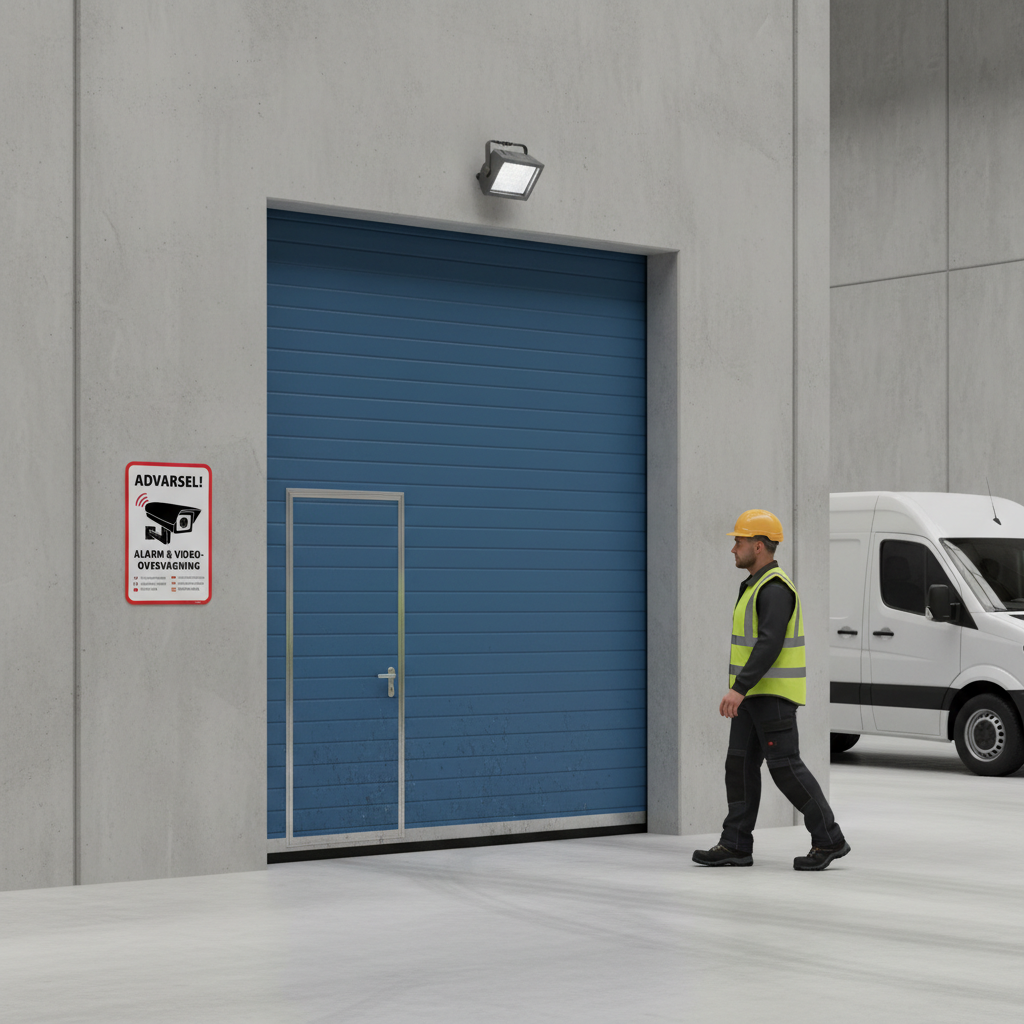 Advarsel! Alarm og videovervågning skilt på flere sprog - Billede 5