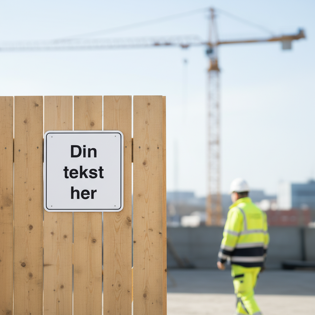 Sort ramme design-selv skilt - Billede 5