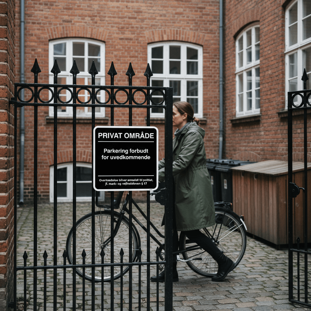 Privat område Parkering forbudt for uvedkommende skilt - Billede 3