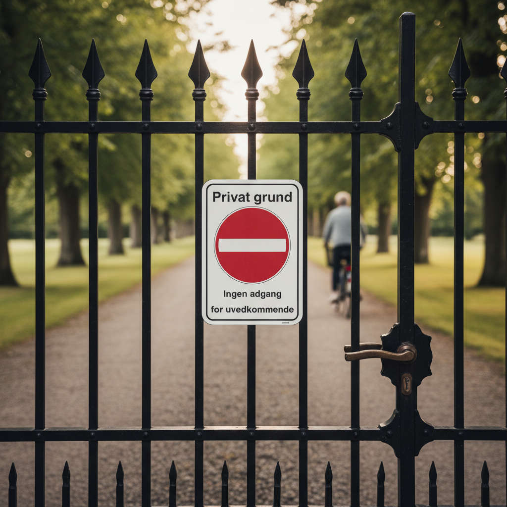 Privat grund Ingen adgang for uvedkommende skilt - Billede 2