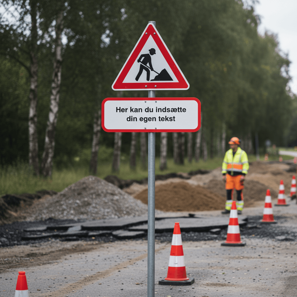 Design selv skilt med rød ramme - Billede 2