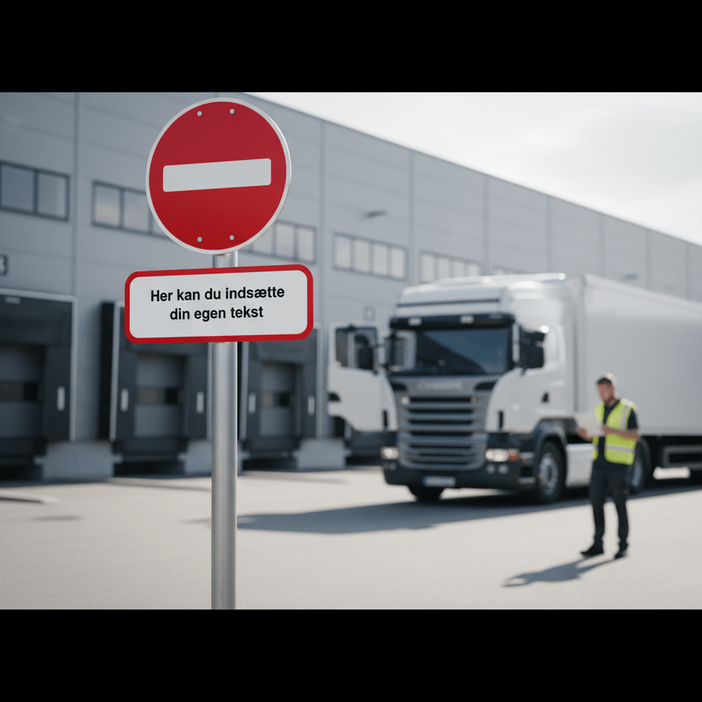 Design selv skilt med rød ramme - Billede 5