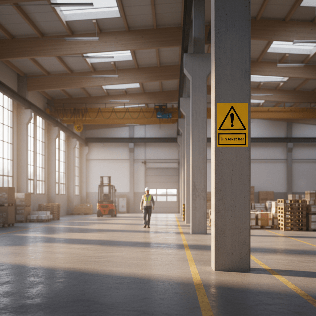 Design-selv gult advarselsskilt - Billede 4