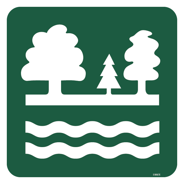 Vandværksskov skilt - Naturstyrelsen