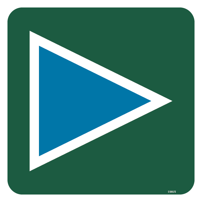 Let mountainbike rute skilt - Naturstyrelsen