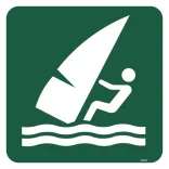 Windsurfing skilt - Naturstyrelsen