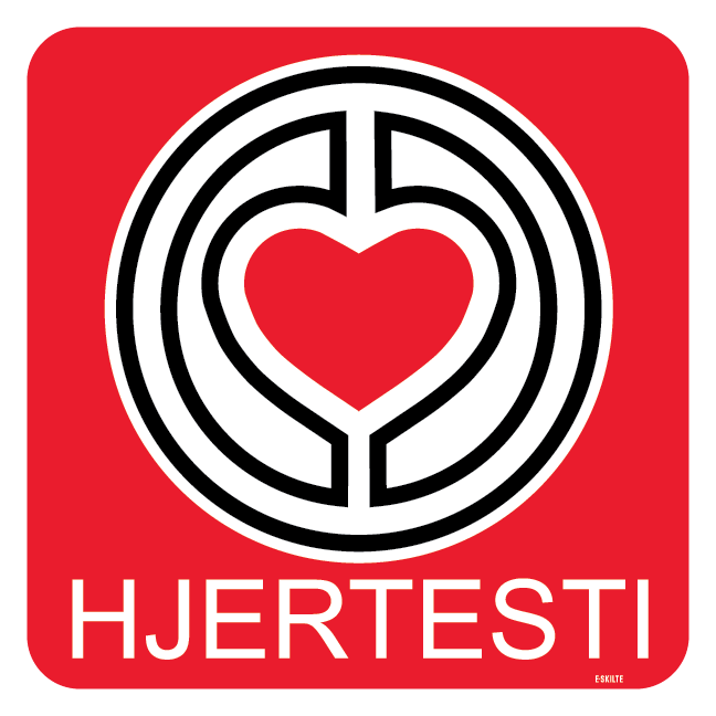 Hjertesti skilt - Naturstyrelsen
