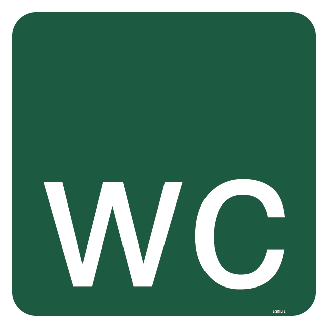 WC skilt - Naturstyrelsen