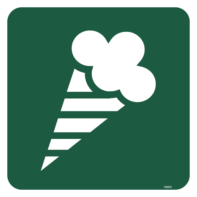 Kiosk skilt - Naturstyrelsen