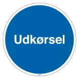 Udkørsel/indkørsel skilte
