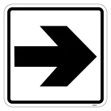 Pil - piktogram skilt