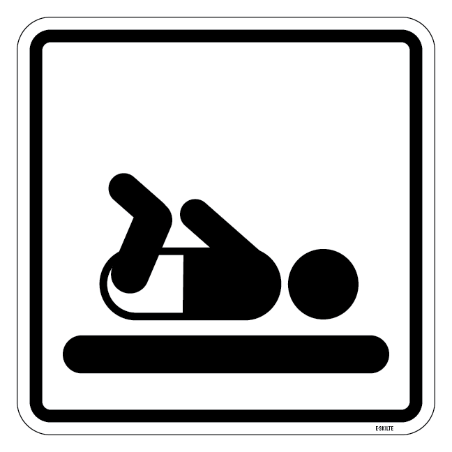 Pusleplads. Piktogram skilt