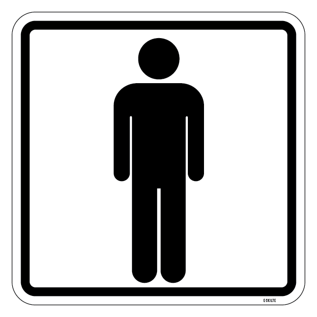 Mand piktogram skilt