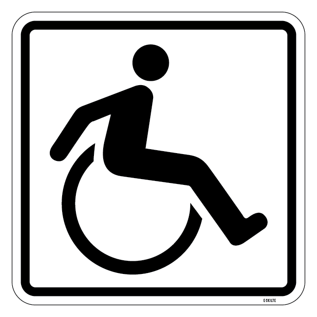 Handicap piktogram. skilt