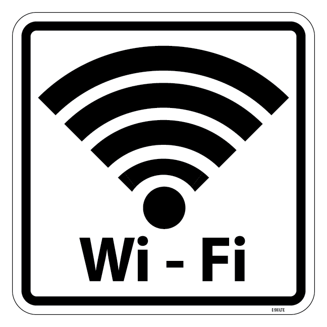 Wi-Fi piktogram. Piktogram skilt