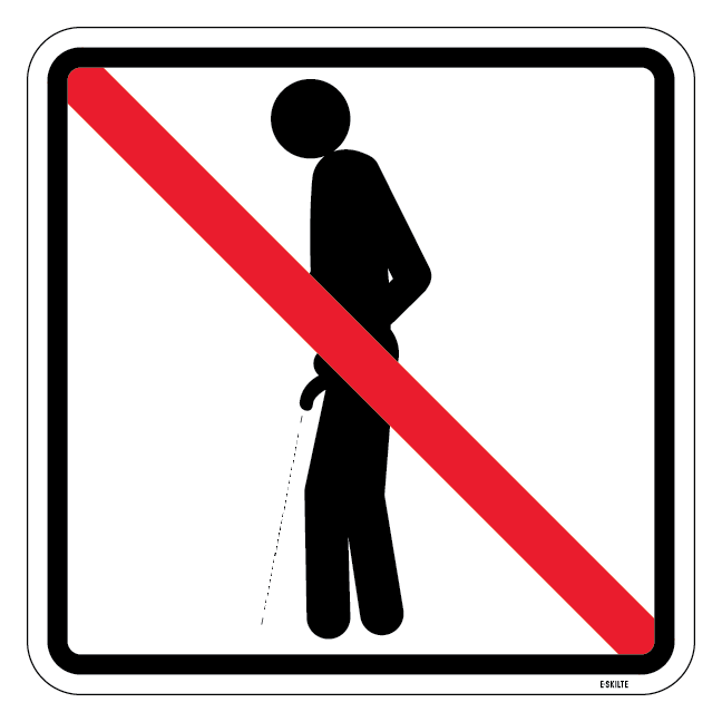 Tisseri forbudt skilt