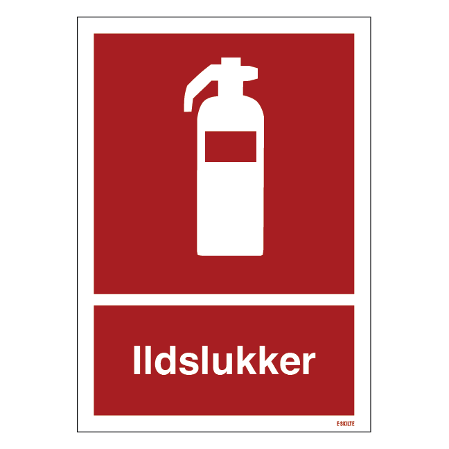 Ildslukker piktogram skilt